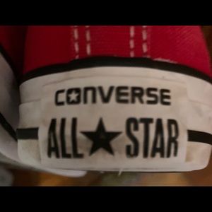 Red Converse Low Top